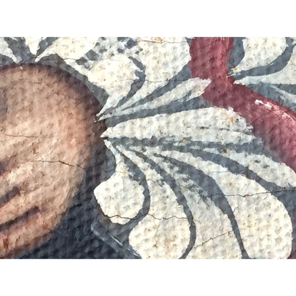 Cusco Peru Painting Archangel Warrior Acabucero Antique Art Oil on Canvas Framed - Picture 3 of 9